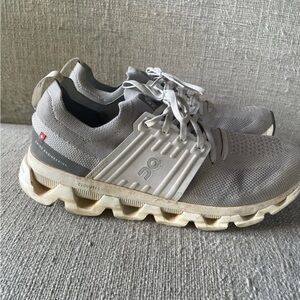 On Cloudswift 3 Alloy Glacier Mens Size 11 Gray White Running Shoes Sneakers